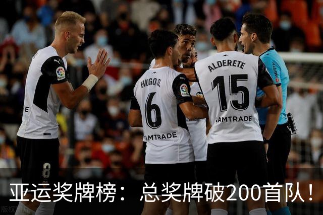 亚运奖牌榜：总奖牌破200首队！中国单日12金 总计119金48银38铜领跑